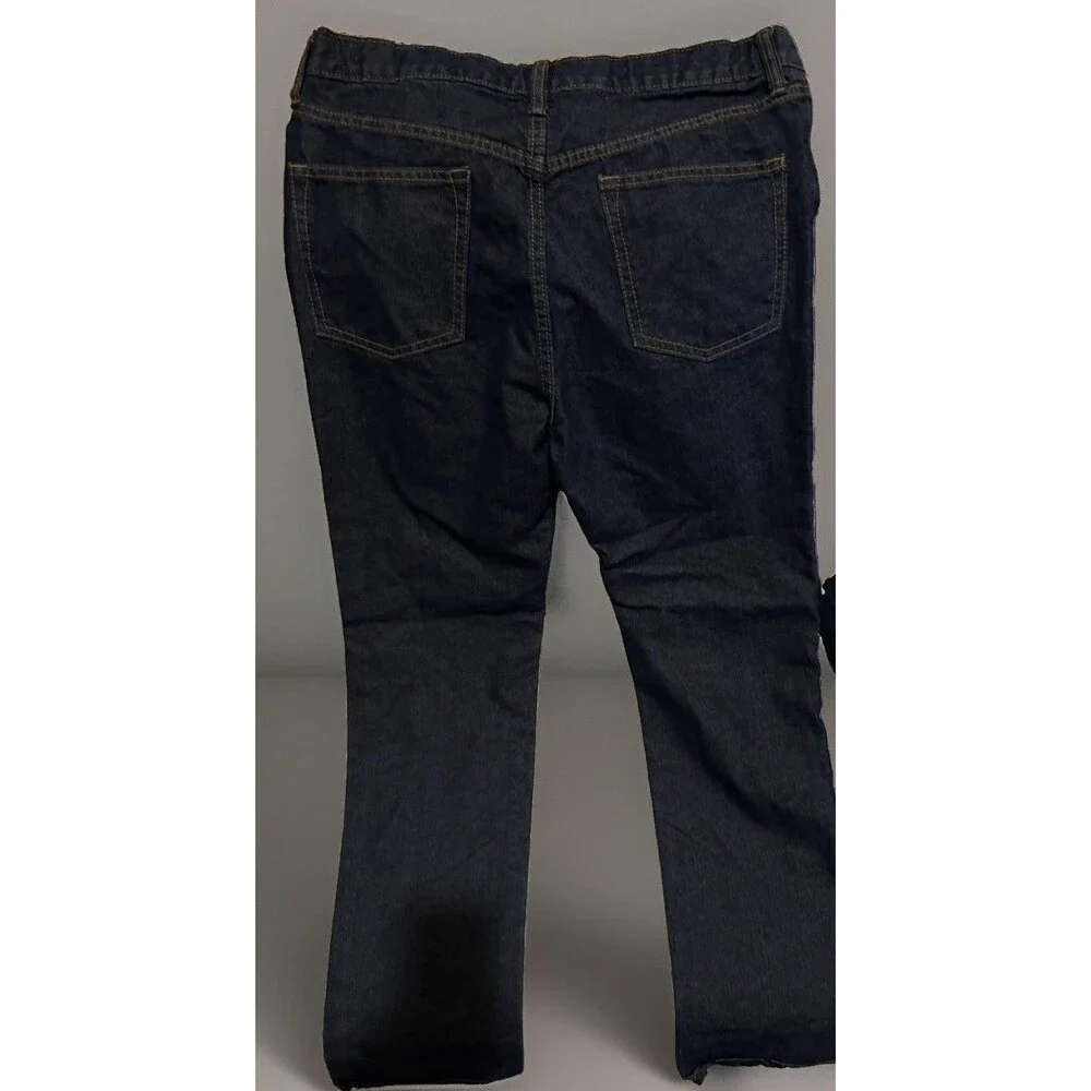 Lot Of 2 Old Navy Skinny Jeans Boys Size 18 Plus Dark Blue Denim Built In Tough